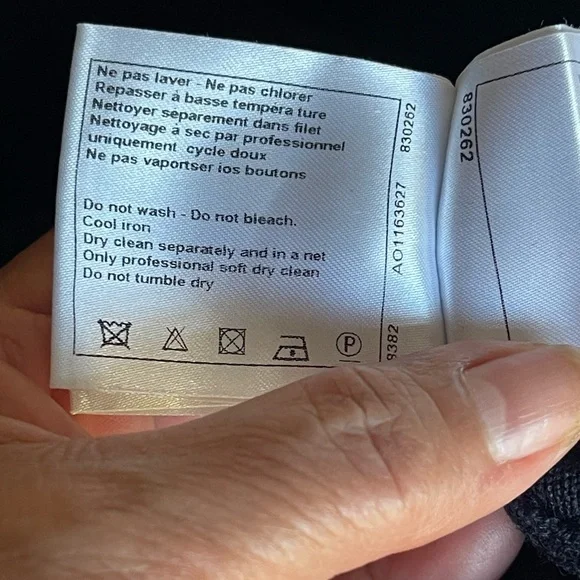 CHANEL Midnight Blue Knit Dress with Button Accents size 36(XS-S) - Picture 12 of 16